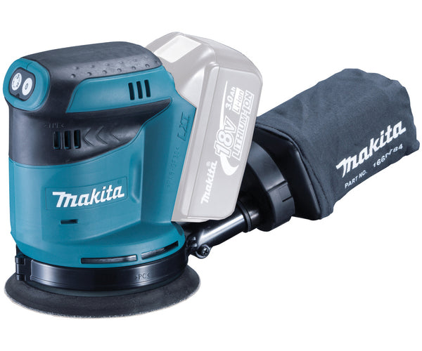 MAKITA 18v Orbital sander - 125mm dia pad DBO180Z