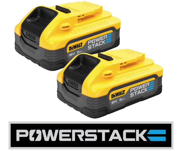 DEWALT 18v Li-ion POWERSTACK battery - 5.0Ah DCBP518H2