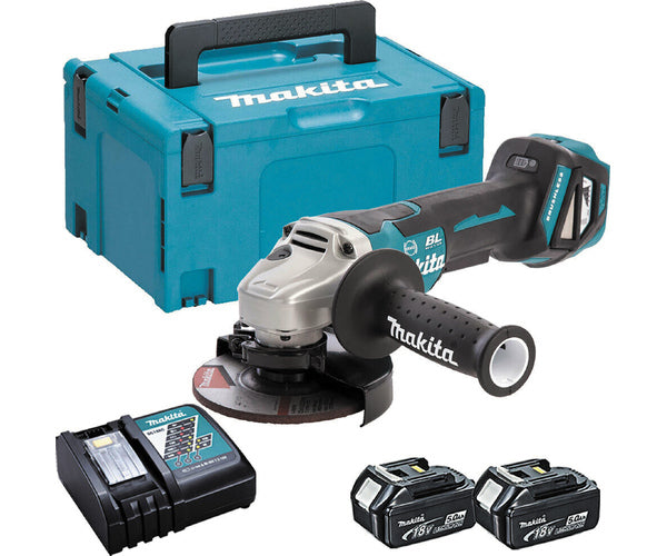MAKITA 18v Angle grinder - 5" (125mm) DGA517RTJ