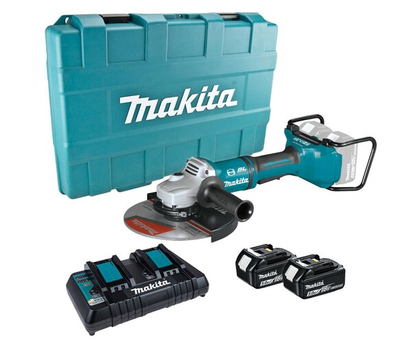 MAKITA Twin 18v Angle grinder - 9" (230mm) DGA900PT2