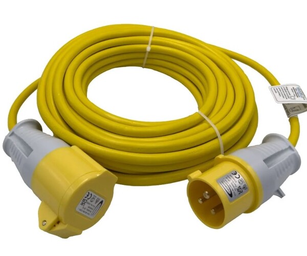 CONNEXIONS 110v 2.5mm Extension lead - 14m, 16Amp 10802