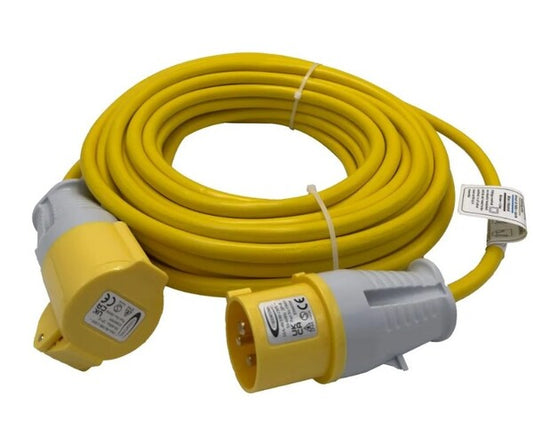 CONNEXIONS 110v  1.5MM Extension lead - 25m, 16Amp 10827