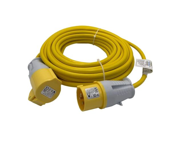 CONNEXIONS 110v  1.5mm Extension lead - 10m, 16Amp 10837