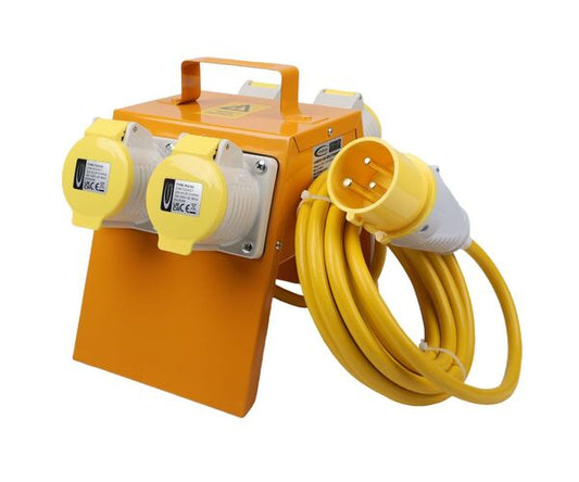 CONNEXIONS 110v  4 way splitter box - 5m, 4.0mm cable 10888
