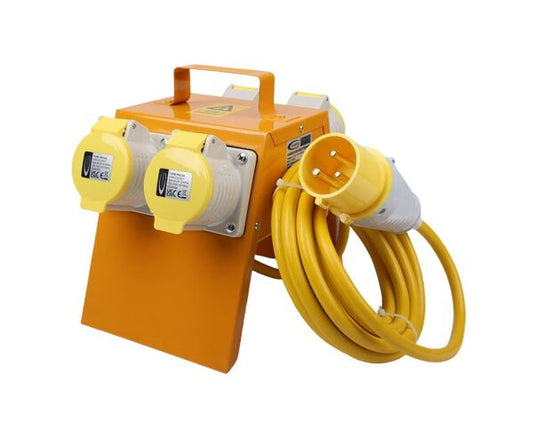 CONNEXIONS 110v  4 way splitter box - 5m, 2.5mm cable 10897