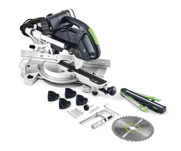 FESTOOL 240v Slide compound mitre saw - 216mm blade KS 60 E-SET