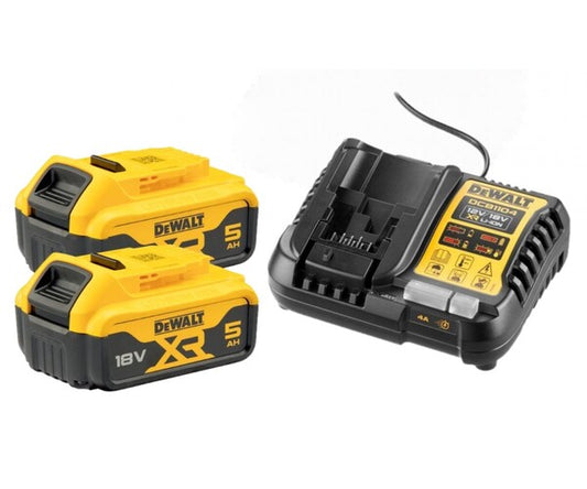 DEWALT 18v Charger & battery pack DCB184/DCB1104 2x5Ah
