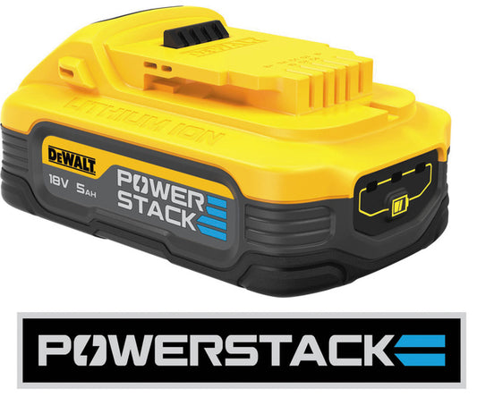 DEWALT 18v Li-ion POWERSTACK battery - 5.0Ah DCBP518