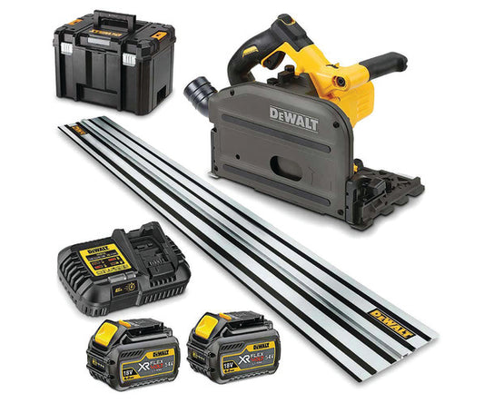 DEWALT 54v Plunge saw - 165mm blade DCS520T2G
