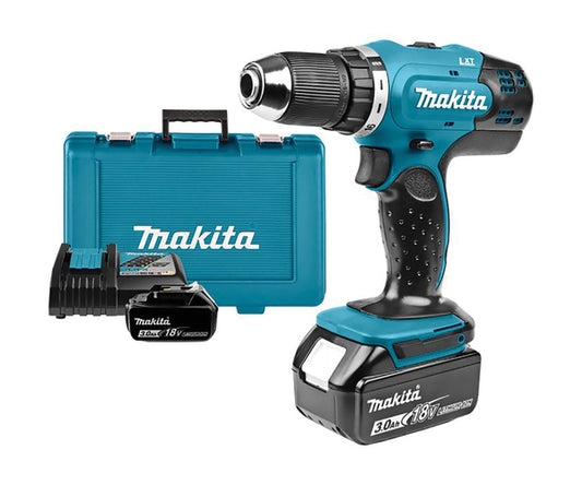 MAKITA 18v Drill driver - 13mm keyless chuck DDF453RFE
