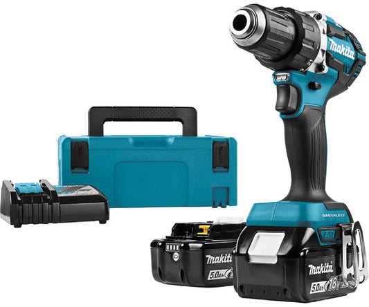 MAKITA 18v Drill driver - 13mm keyless chuck DDF484RTJ
