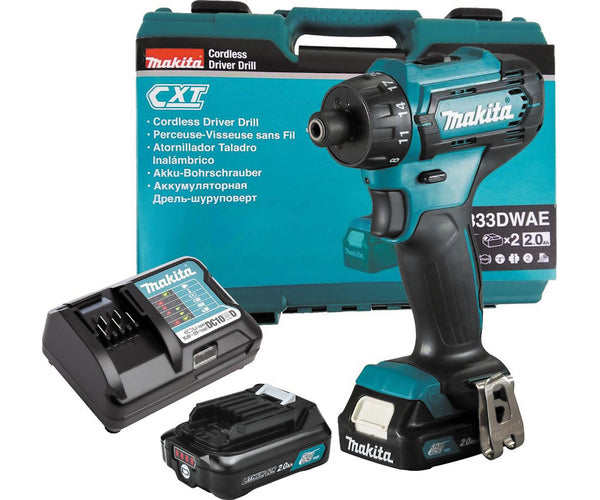 MAKITA 12v Drill driver - 1/4" hex drive DF033DWAE