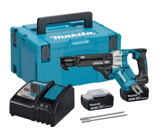 MAKITA 18v Autofeed screwdriver - 1/4" hex drive DFR551RTJ