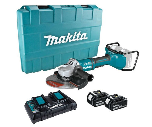 MAKITA Twin 18v Angle grinder - 9" (230mm) DGA900PT2