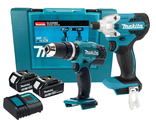 MAKITA 18v Twin pack DLX2336SF3