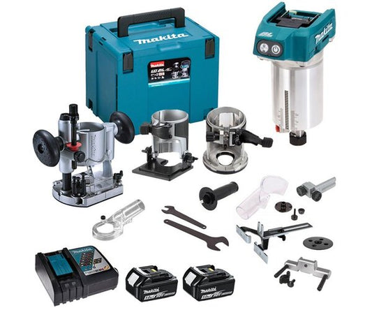 MAKITA 18v Router / Trimmer - 1/4" collet DRT50RTJX2