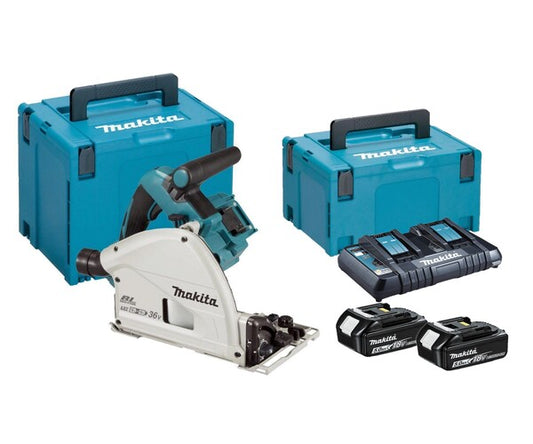 MAKITA Twin 18v Plunge saw - 165mm blade DSP600PTJ