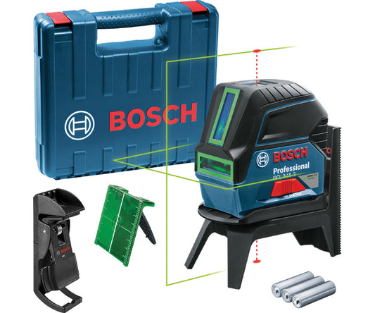 BOSCH AA batteriesCross line laser GCL 2-15G + RM1