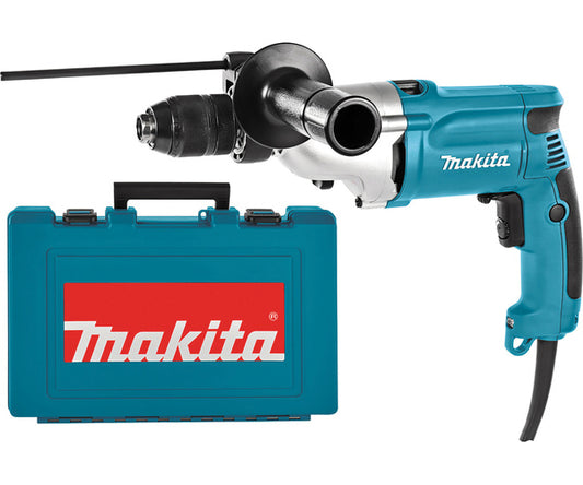 MAKITA 240v Percussion drill - 13mm keyless chuck HP2051F