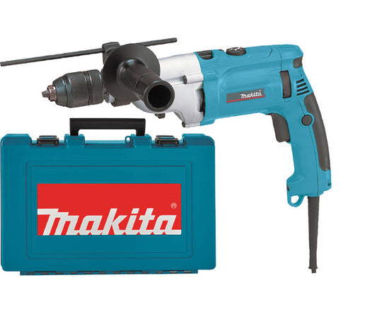 MAKITA 240v Percussion drill - 13mm keyless chuck HP2071F