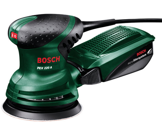 BOSCH 240v Orbital sander - 125mm dia pad DIY PEX 220 A