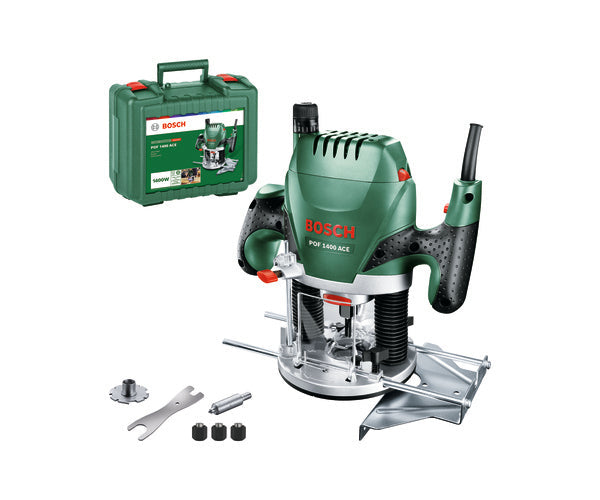 BOSCH 240v Plunge router - 1/4\" collet DIY POF-1400-ACE