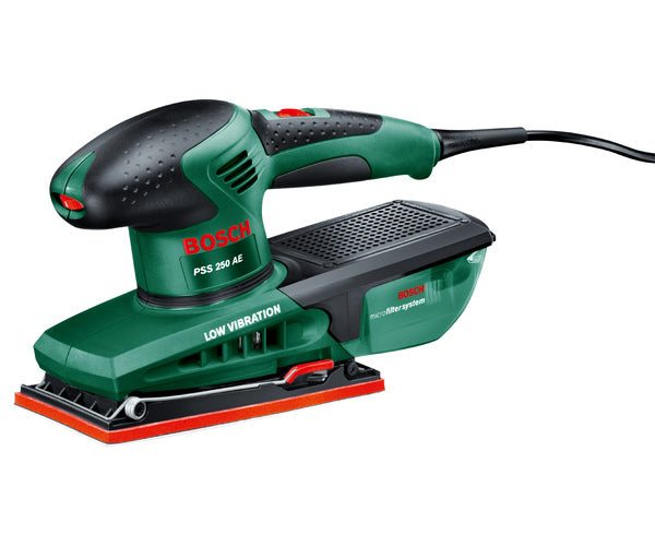 BOSCH 240v Orbital sander - third sheet DIY PSS 250 AE