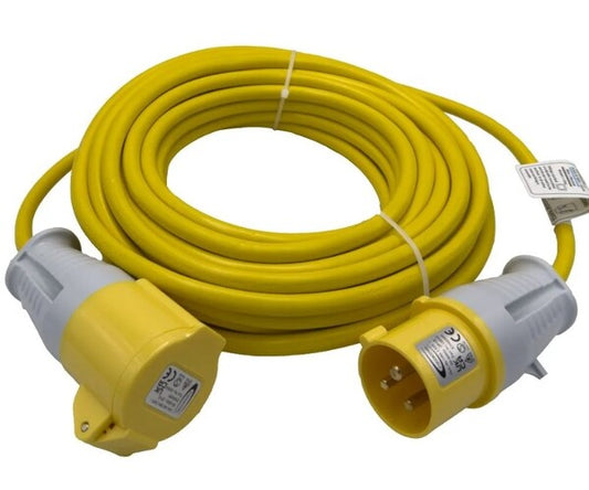 CONNEXIONS 110v  2.5mm Extension lead - 14m, 16Amp 10802
